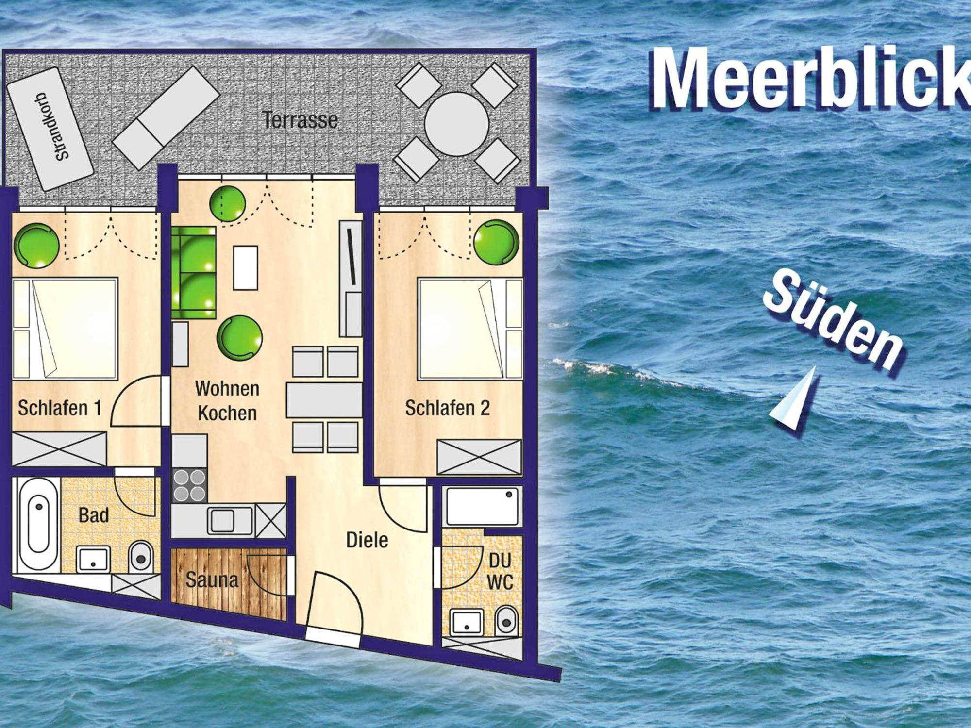 Ostseeresidenz Sassnitz - Wg 5 Mit Sauna, Terrasse, Meerblick Luaran gambar